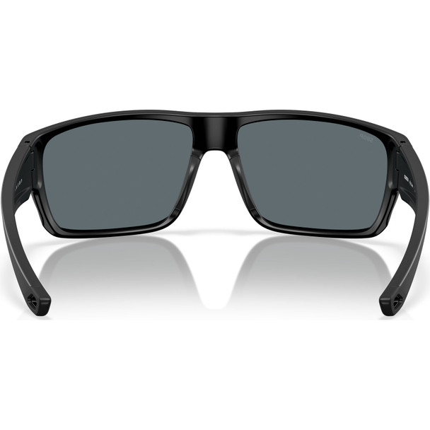 COSTA DEL MAR Men's Fly Line Matte Black/Blue Mirror 580P Polarized Sunglasses (06S9129-91290964)