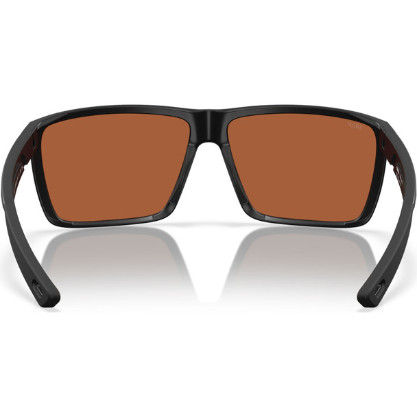 COSTA DEL MAR Men's Rincon II Matte Black/Green Mirror Polarized 580P Sunglasses (06S9121-91210564)