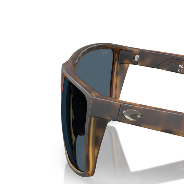 COSTA DEL MAR Men's Rincon II Matte Tortoise/Gray Polarized 580P Sunglasses (06S9121-91211164)
