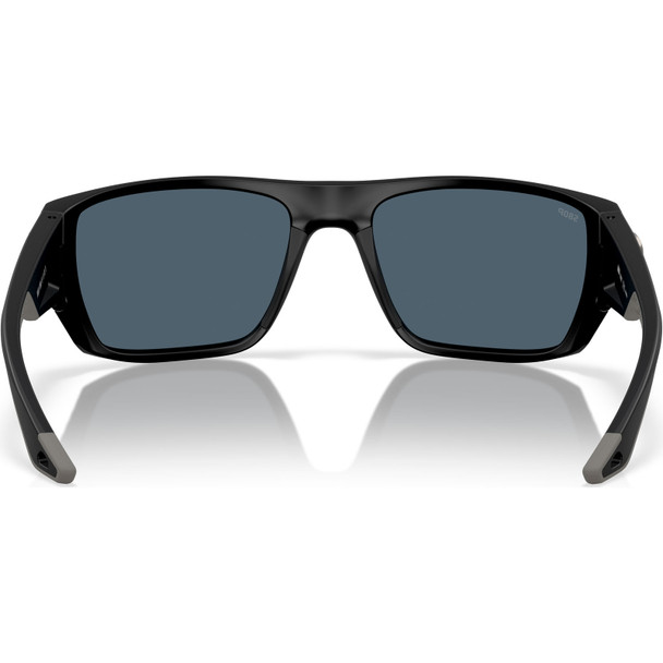 COSTA DEL MAR Men's Finlet Matte Black/Gray 580p Polarized Sunglasses 06S9118-91180559