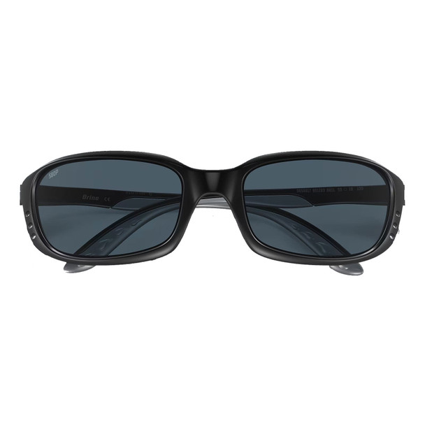 COSTA DEL MAR Men's Brine Matte Black/Gray Polarized Sunglasses 06S9017-90170359