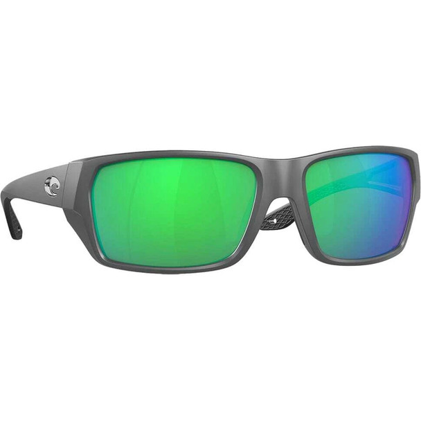 COSTA DEL MAR Men's Tailfin Matte Gray/Green Mirror 580p Polarized Sunglasses 06S9113-91131160