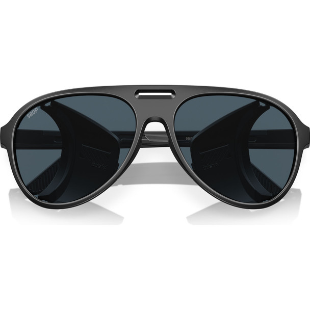 COSTA DEL MAR Men's Grand Catalina Matte Black/Gray 580p Polarized Sunglasses 06S9117-91170759