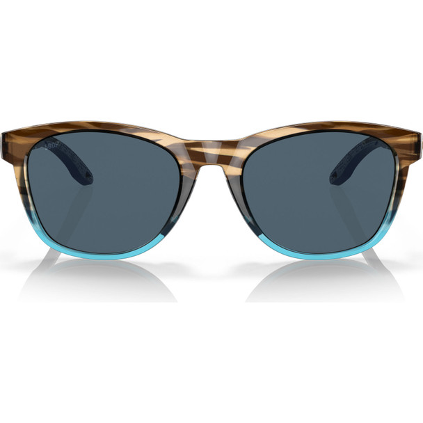 COSTA DEL MAR Women's Aleta Wahoo/Gray 580p Polarized Sunglasses 06S9108-91080254