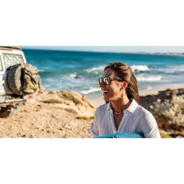 COSTA DEL MAR Women's Aleta Wahoo/Gray 580p Polarized Sunglasses 06S9108-91080254