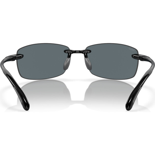 COSTA DEL MAR Men's Ballast Black/Blue Mirror 580p Polarized Sunglasses 06S9071-90710560