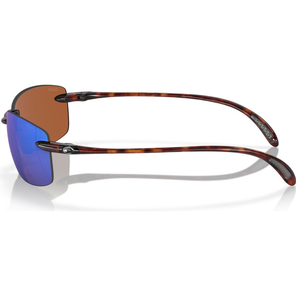 COSTA DEL MAR Men's Ballast Tortoise/Green Mirror 580p Polarized Sunglasses 06S9071-90710360