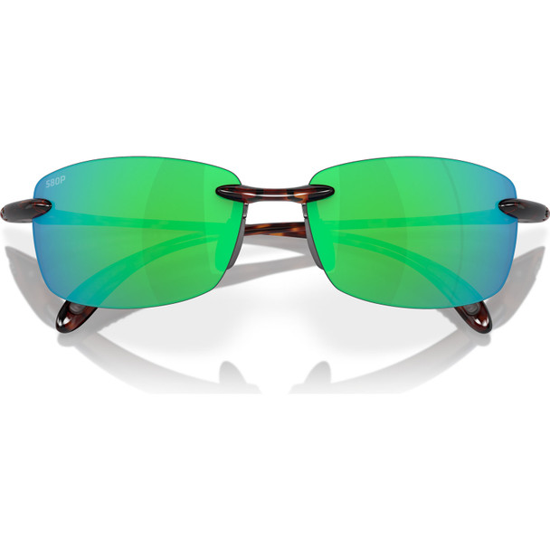 COSTA DEL MAR Men's Ballast Tortoise/Green Mirror 580p Polarized Sunglasses 06S9071-90710360