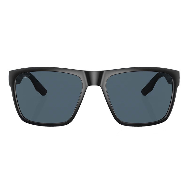 COSTA DEL MAR Men's Paunch XL Matte Black/Gray Polarized Sunglasses 06S9050-90500359