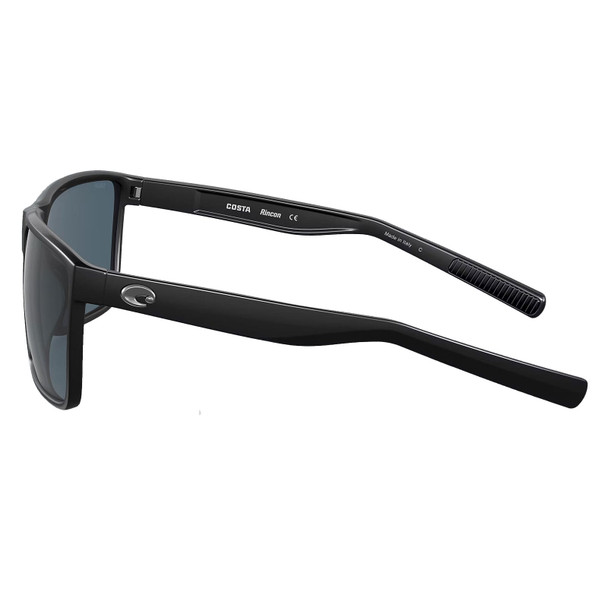 COSTA DEL MAR Men's Rincon Black/Gray Polarized Sunglasses 06S9018-90183863