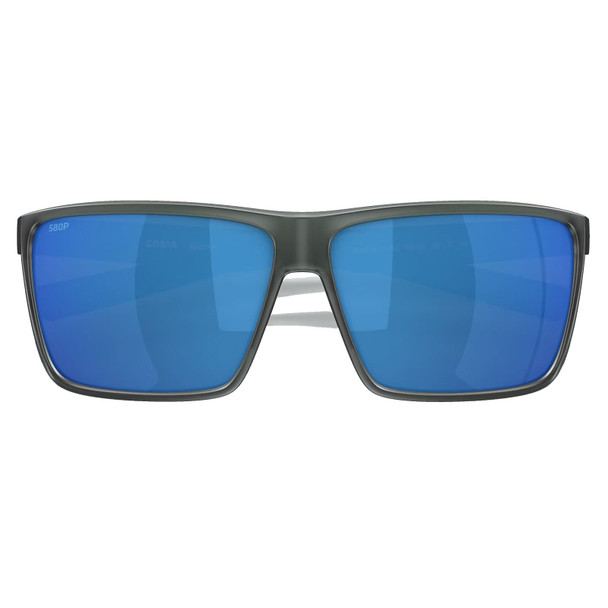 COSTA DEL MAR Men's Rincon Matte Smoke Crystal/Blue Mirror Polarized Sunglasses 06S9018-90181563