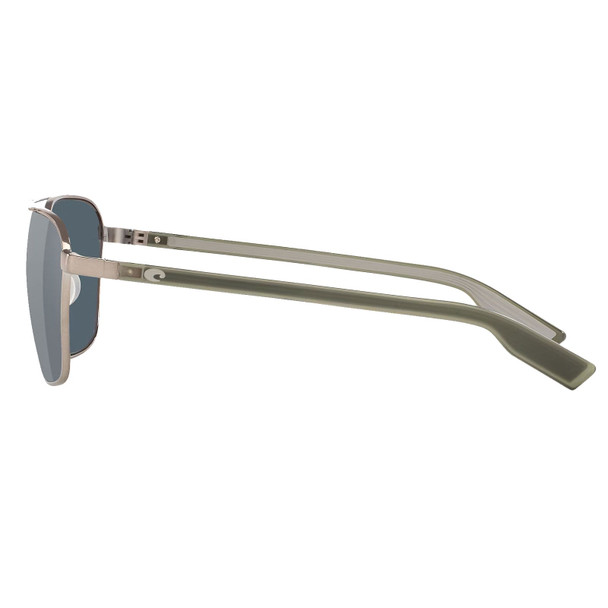 COSTA DEL MAR Men's Wader Brushed Gunmetal/Gray Silver Mirror Polarized Sunglasses 06S4003-40031858