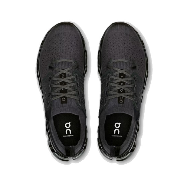 ON FOOTWEAR Mens Cloudswift 4 Black/Eclipse Running Shoes