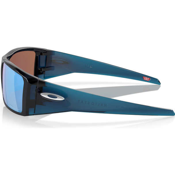 OAKLEY Men's Heliostat Trans Poseidon Frame/Prizm Deep Water Polar Lenses Sunglasses (OO9231-1461)