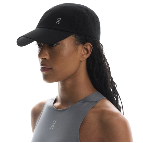 ON FOOTWEAR Unisex Lightweight Black Running Cap (2UF10330553)