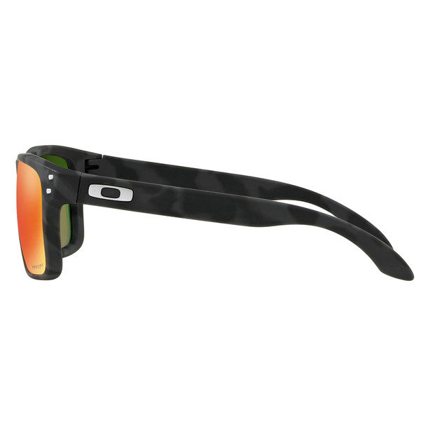 OAKLEY Holbrook Sunglasses with Black Camo Frame and Prizm Ruby Lens OO9102-E955