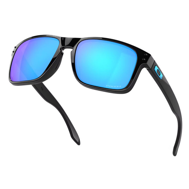 OAKLEY Holbrook Sunglasses with Polished Black Frame and Prizm Sapphire Lenses OO9102-F555