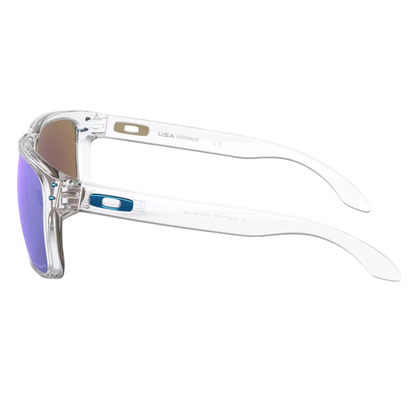 OAKLEY Holbrook XL Sunglasses with Polished Clear Frame and Prizm Sapphire Polarized Lens OO9417-0759