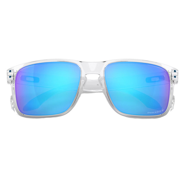 OAKLEY Holbrook XL Sunglasses with Polished Clear Frame and Prizm Sapphire Polarized Lens OO9417-0759