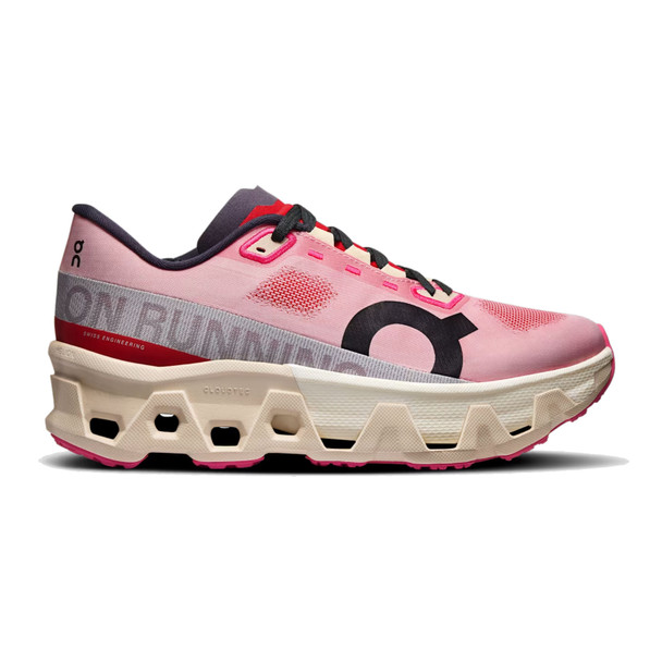 ON FOOTWEAR Women's Cloudmonster Hyper Red/Cream Running Shoes