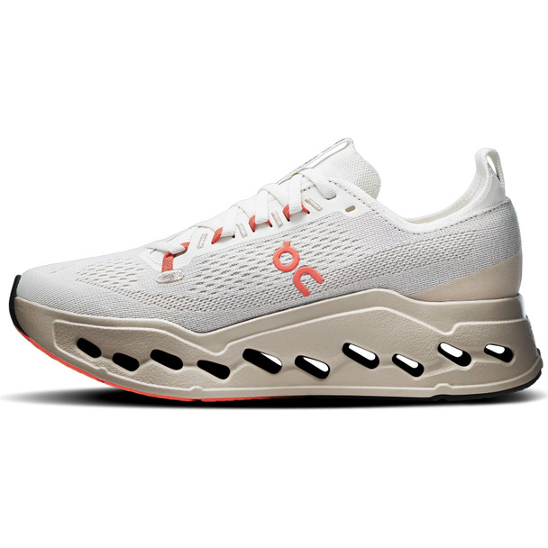 ON FOOTWEAR Women's Cloudsurfer Max Ivory/Salmon Shoes