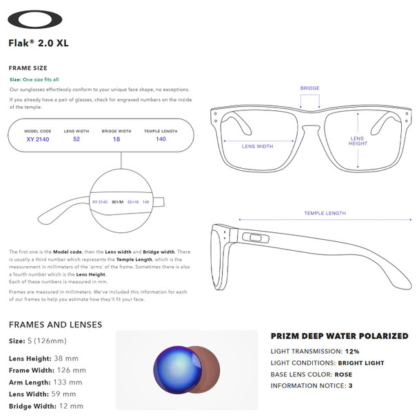 OAKLEY Flak 2.0 XL Matte Black w/PRIZMDpH2O Pol (OO9188-58)