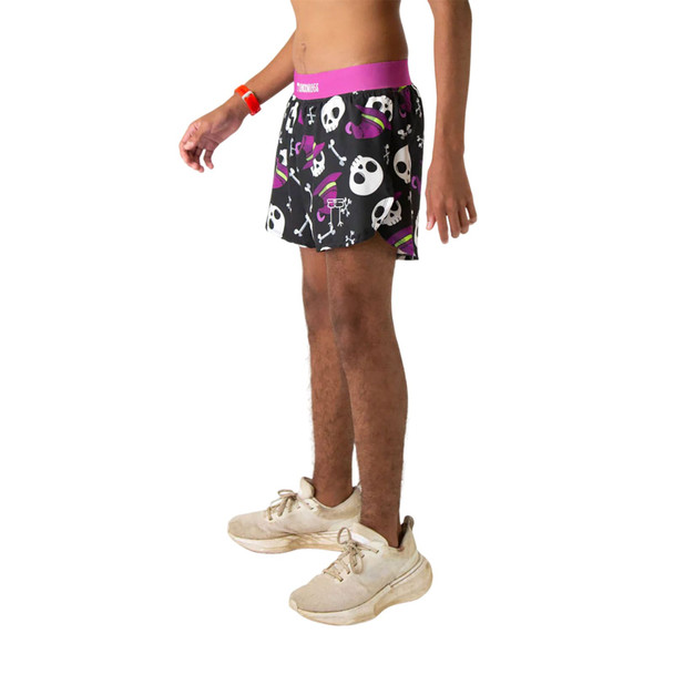 CHICKNLEGS Men's Skulls 4" Half Split Shorts