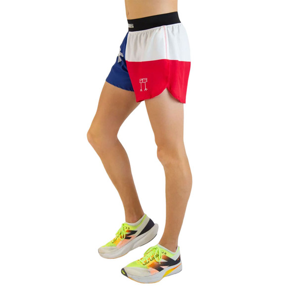 CHICKNLEGS Men's Texas Flag 4" Half Split Shorts