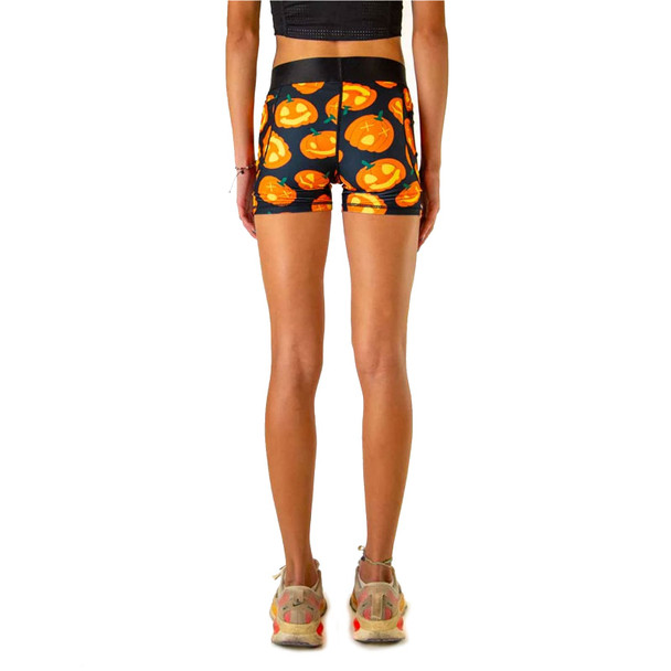 CHICKNLEGS Women's Pumpkins 3" Compression Shorts