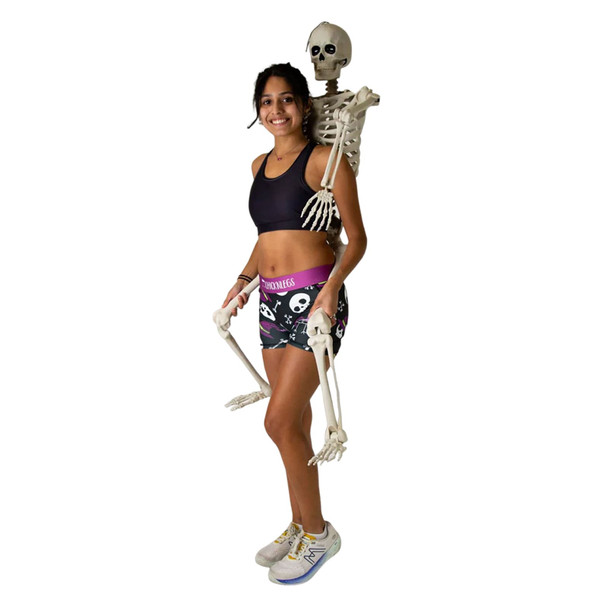 CHICKNLEGS Women's Skulls 3" Compression Shorts (3800-332)