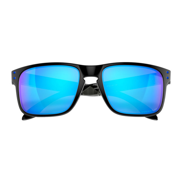 OAKLEY Holbrook Matte Black Prizmatic Frame/ Prizm Sapphire Polarized Lenses Sunglasses (OO9102-H055)