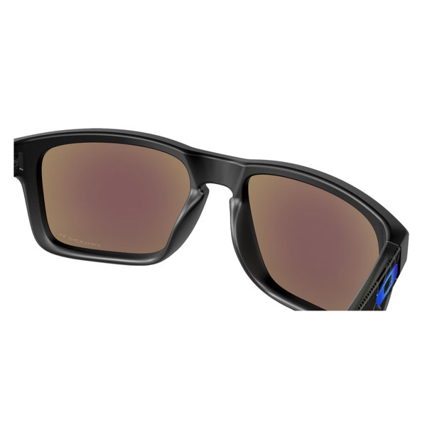 OAKLEY Holbrook Matte Black Prizmatic Frame/ Prizm Sapphire Polarized Lenses Sunglasses (OO9102-H055)