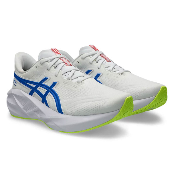 ASICS Men's Novablast 5 ATC White/Tuna Blue Running Shoes (1011C137.100)