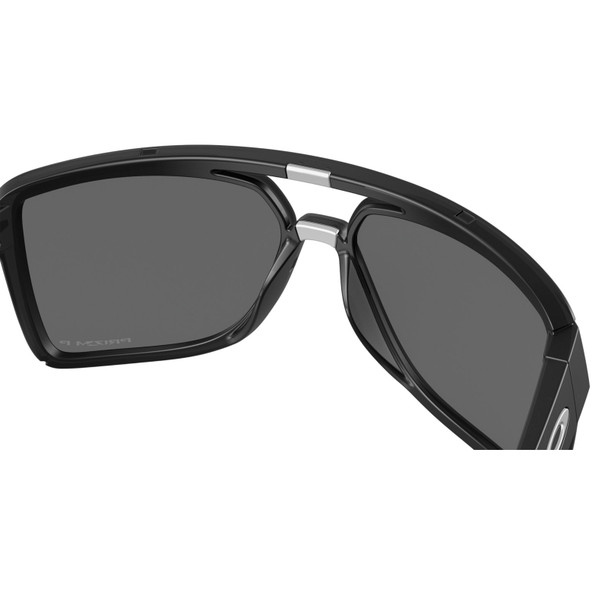OAKLEY Men's Castel Sunglasses with Matte Black Ink Frame and Prizm Black Polarized Lens (OO9147-0263)