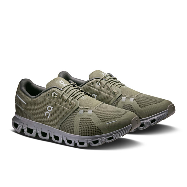 ON FOOTWEAR Men's Cloud 6 Olive/Eclipse Running Shoes