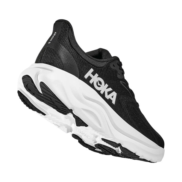 HOKA Men's Arahi 8 Wide Black/White Running Shoes