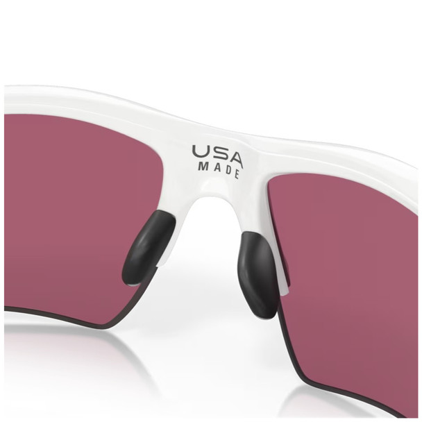 OAKLEY Men's Flak 2.0 XL Polished White Frame/Prizm Field Lenses Rectangular Sunglasses (OO9188-03)