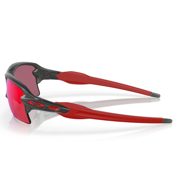 OAKLEY Men's Flak 2.0 XL Matte Gray Smoke/Prizm Road Rectangular Sunglasses (OO9188-04)