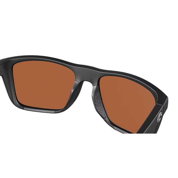 COSTA DEL MAR Men's Mainsail Black/Green Mirror Polarized Sunglasses (06S9107-91070255)