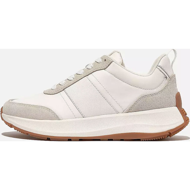 FITFLOP F-Mode Flow Fabric/Suede/Leather Flatform Sneakers