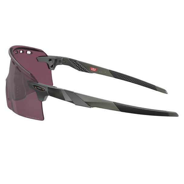 OAKLEY Men's Encoder Strike Vented Matte Grey Smoke Frame/Prizm Road Black Lenses Sunglasses (OO9235-1039)