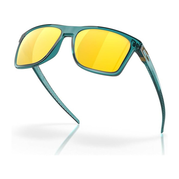 OAKLEY Leffingwell Matte Artic Surf Frame/Prizm 24K Polarized Lenses Sunglasses (OO9100-657)