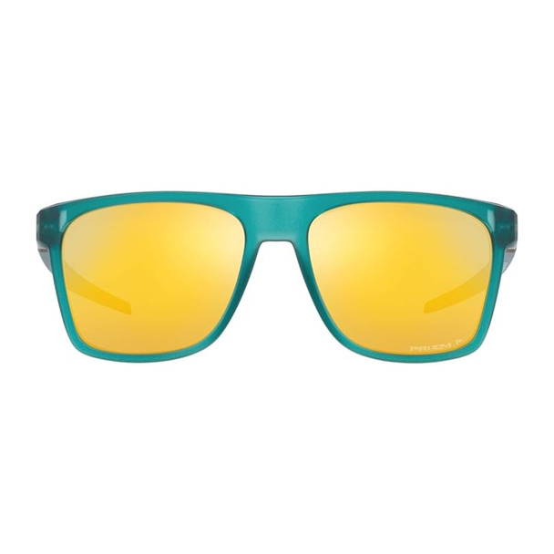 OAKLEY Leffingwell Matte Artic Surf Frame/Prizm 24K Polarized Lenses Sunglasses (OO9100-657)