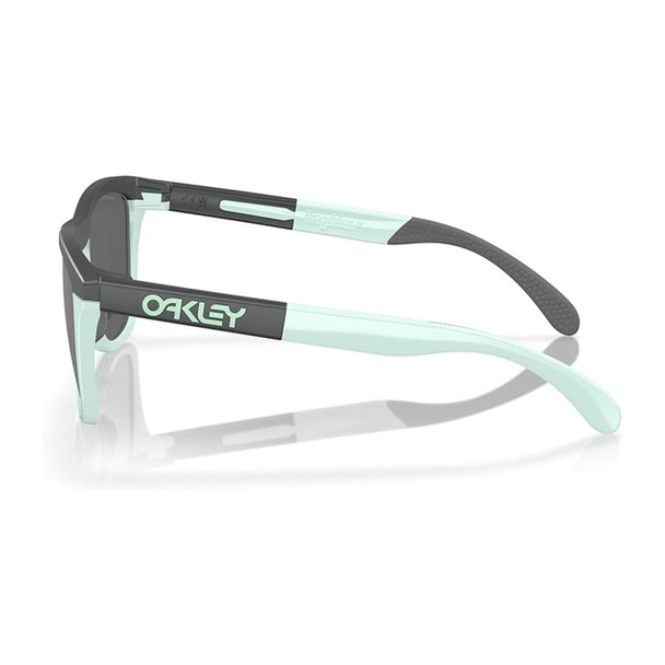 OAKLEY Frogskins Range Matte Carbon/Blue Milksh Frame/Prizm Black Lenses Sunglasses (OO9284-355)