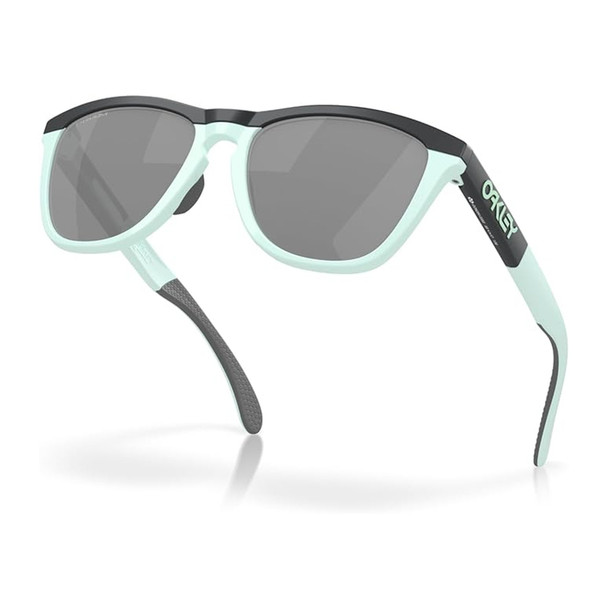 OAKLEY Frogskins Range Matte Carbon/Blue Milksh Frame/Prizm Black Lenses Sunglasses (OO9284-355)