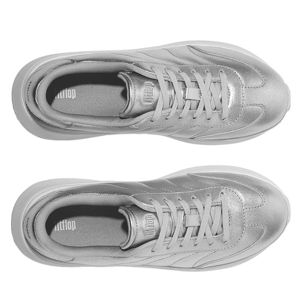 FITFLOP Women's F-Mode T-Toe Wave Leather Sneakers