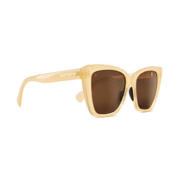 KAENON Solvang Ivory/Brown 12% Polarized Sunglasses (080IVRYGN-B120)