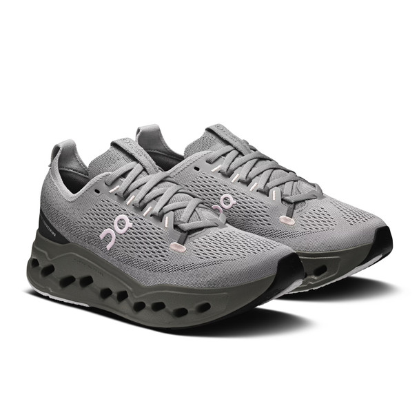 ON FOOTWEAR Women's Cloudsurfer Max Alloy/Asphalt Running Shoes