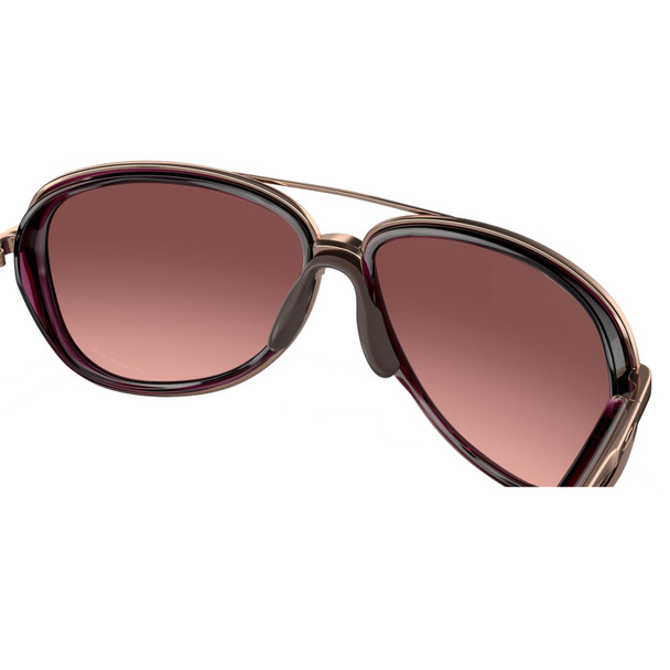 OAKLEY Women's Split Time Sunglasses with Crystal Raspberry Frame and G40 Black Gradient Lens (OO4129-0258)