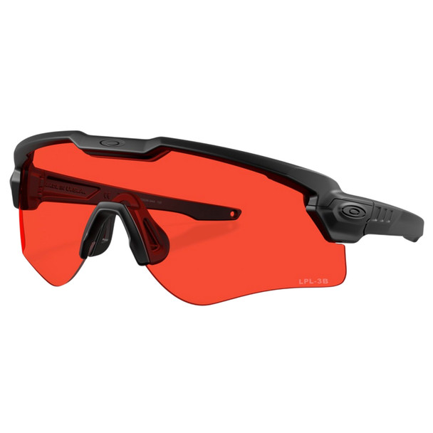 OAKLEY Men's Standard Issue Ballistic Sunglasses with M Alpha Black Frame and Laser LPL-3B Lens (OO9296-3444)